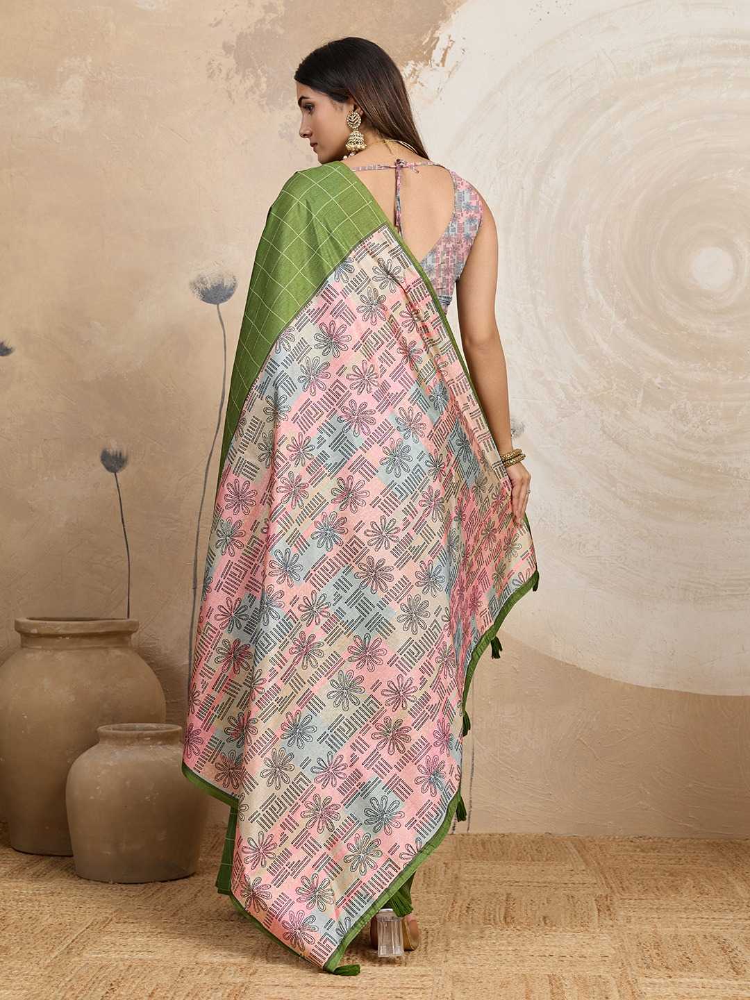 Vistara Soft Silk Printed Saree