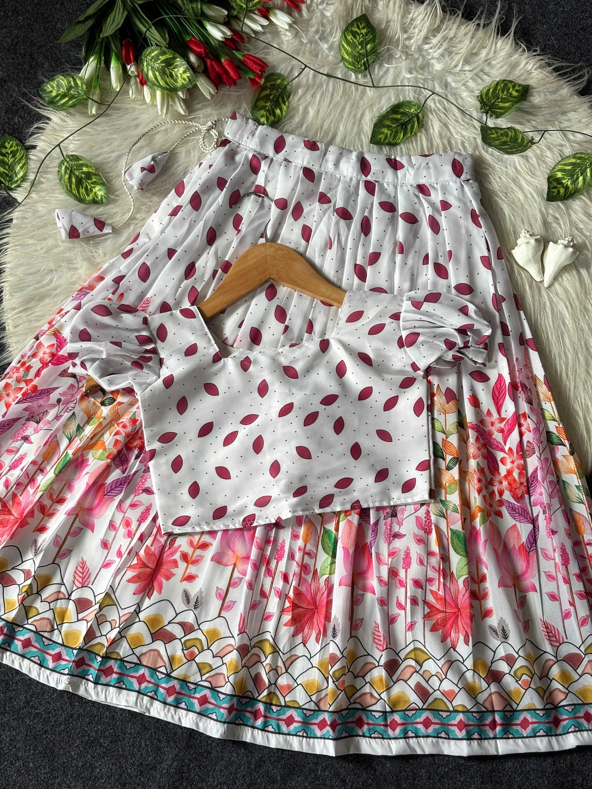 Muslin Kids Lehenga