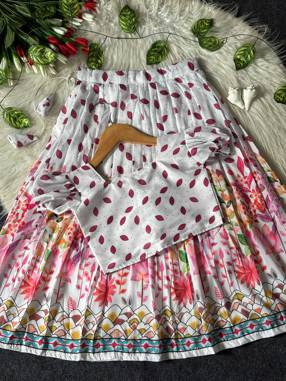 Muslin Kids Lehenga