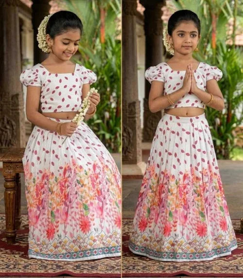 Muslin Kids Lehenga