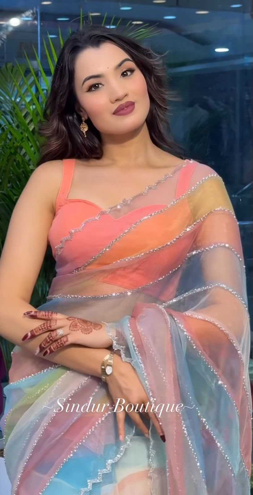 Organza Printed Saree