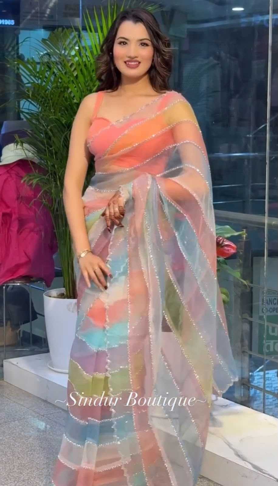 Organza Printed Saree