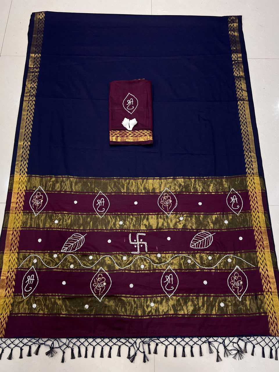 Along Cotton Designer Saree