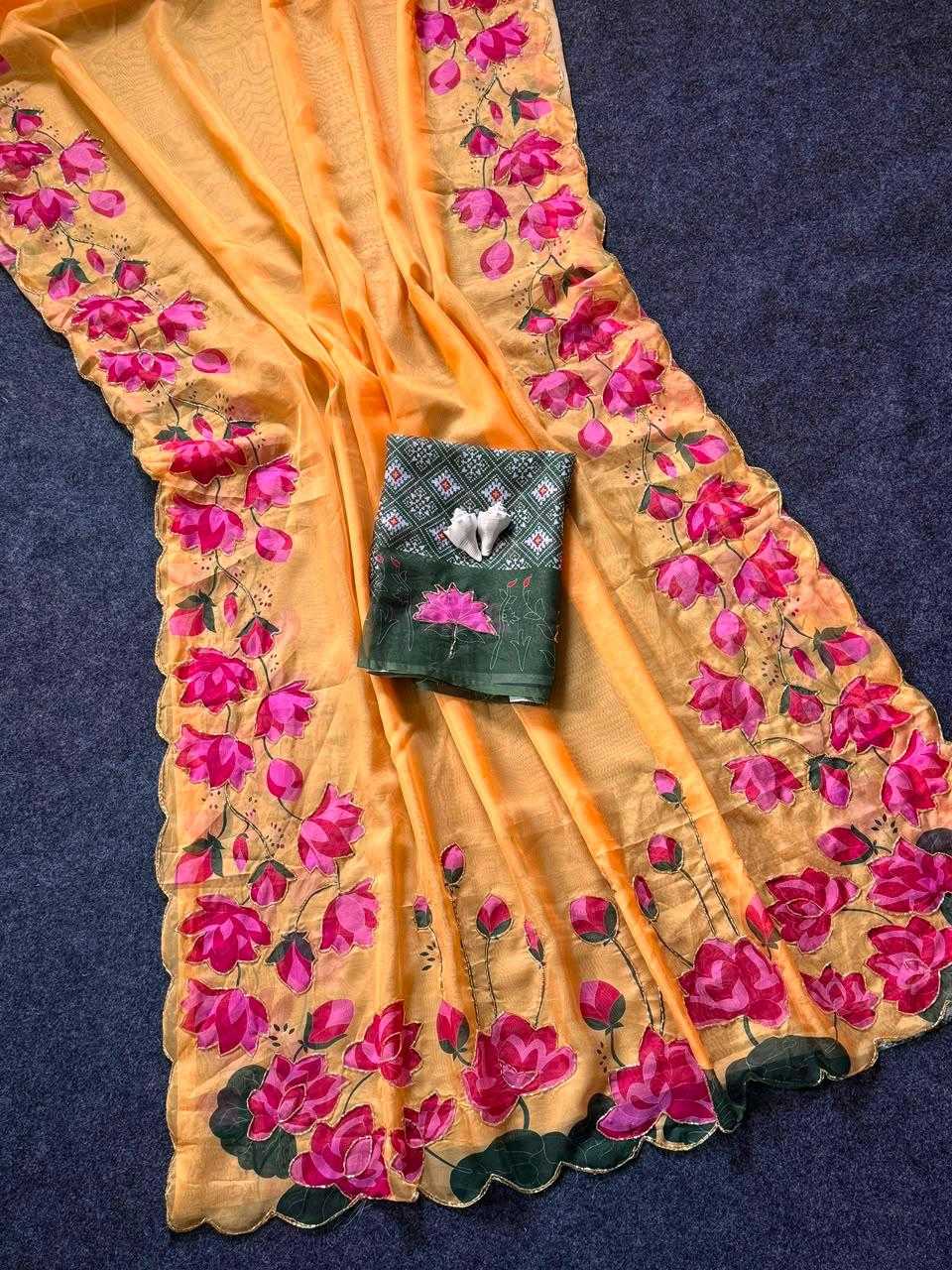 ANA Tabby Silk Printed Saree