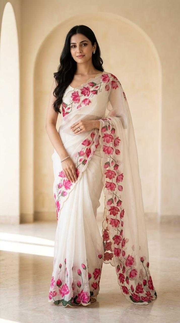 ANA Tabby Silk Printed Saree