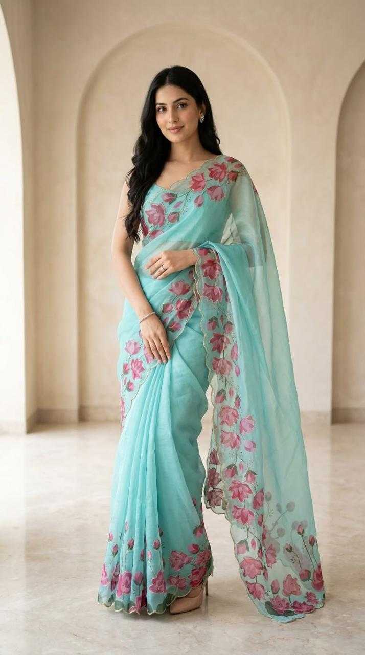ANA Tabby Silk Printed Saree