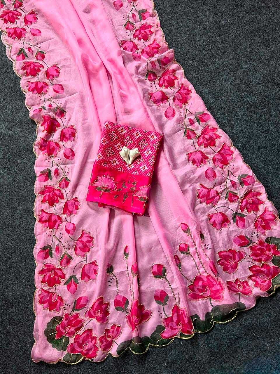 ANA Tabby Silk Printed Saree