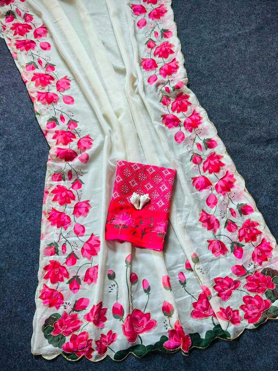 ANA Tabby Silk Printed Saree