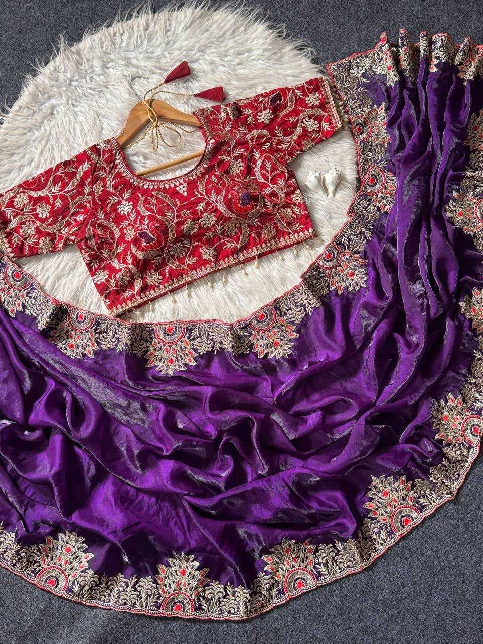 Arco Satin Designer Saree