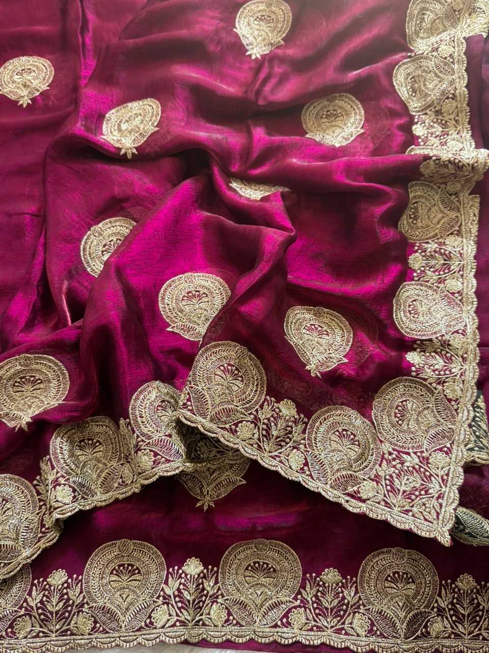 Satin Designer Saree