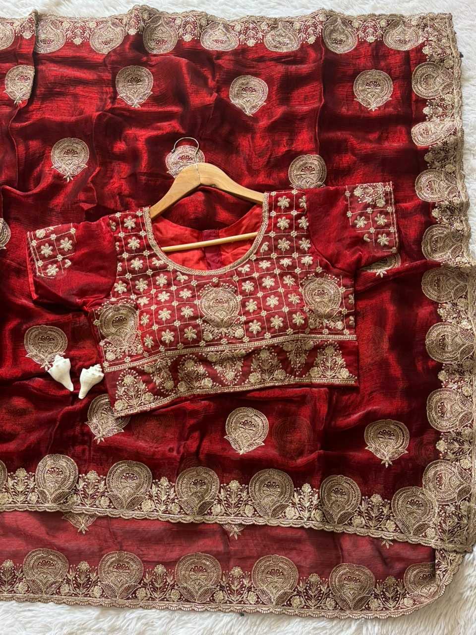 Satin Designer Saree