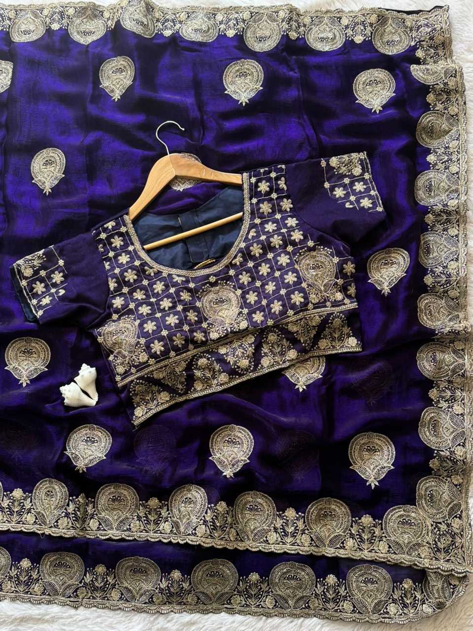 Satin Designer Saree