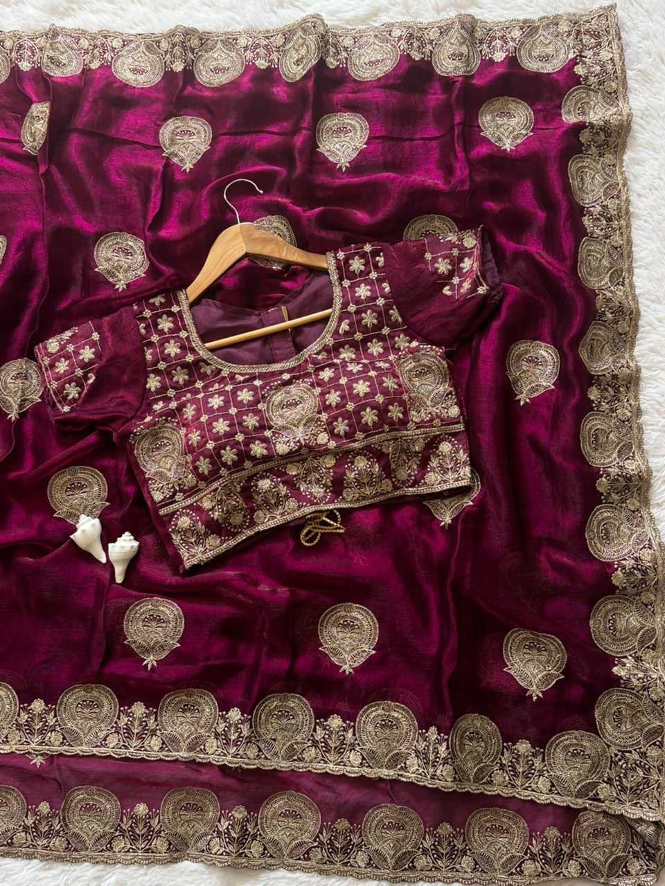 Satin Designer Saree