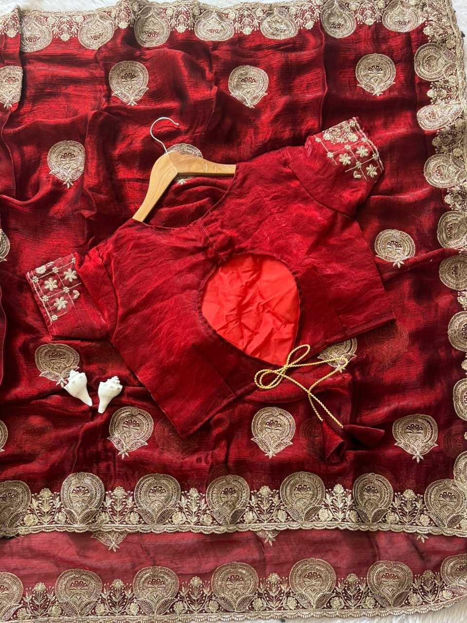 Satin Designer Saree