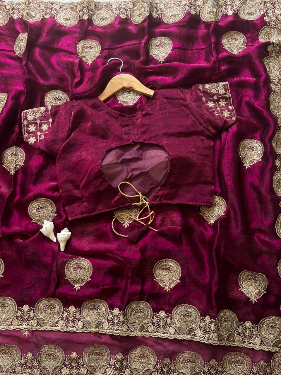 Satin Designer Saree