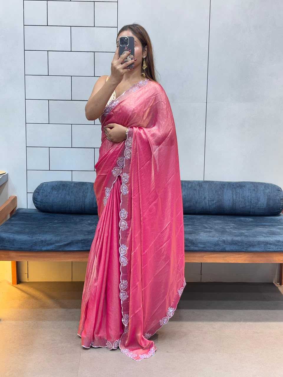 Space Silk Soft Saree