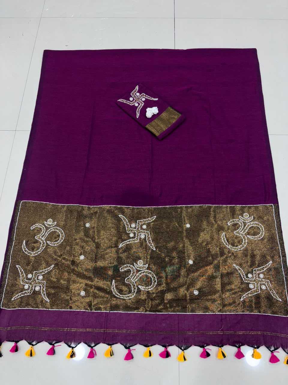 Cotton Hand Work Saree