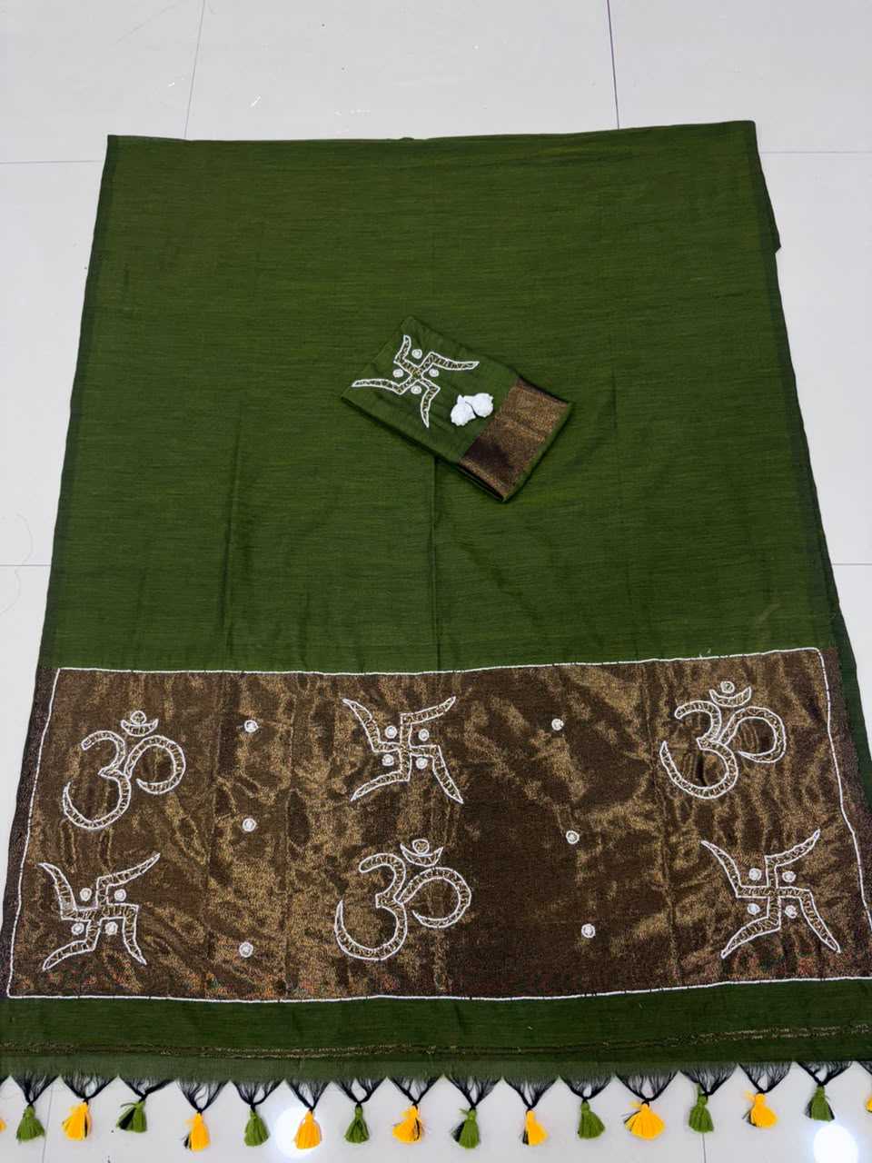 Cotton Hand Work Saree
