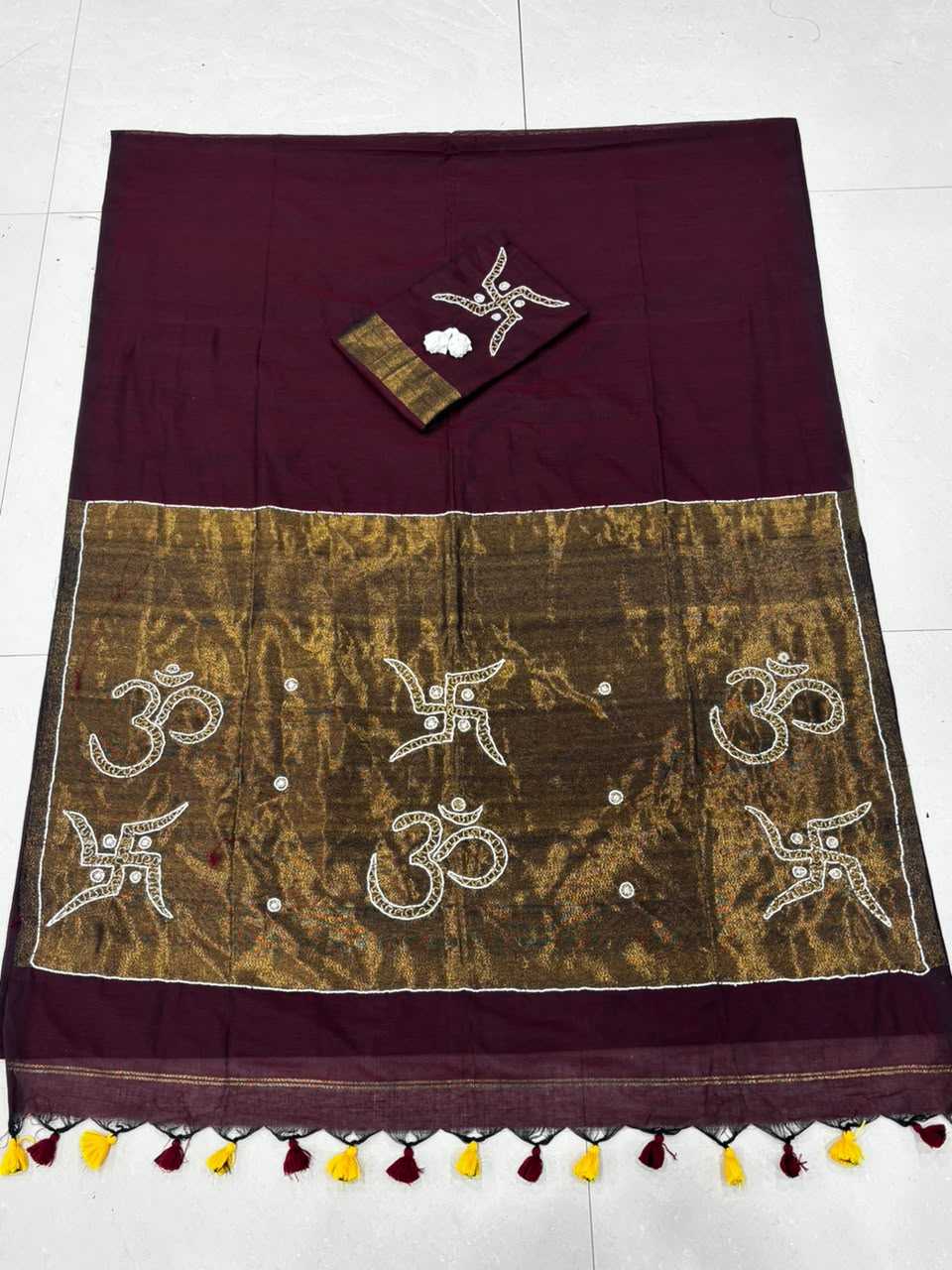 Cotton Hand Work Saree