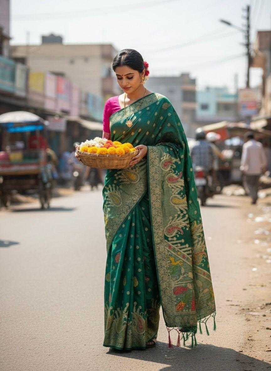 Soft Dola Zari Border Saree