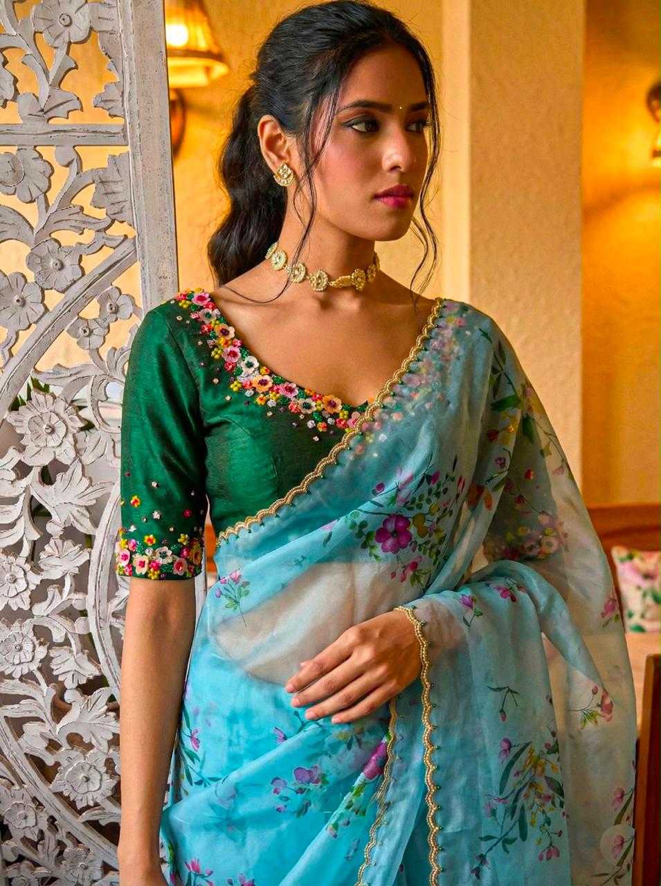 Organza Sequence Saree