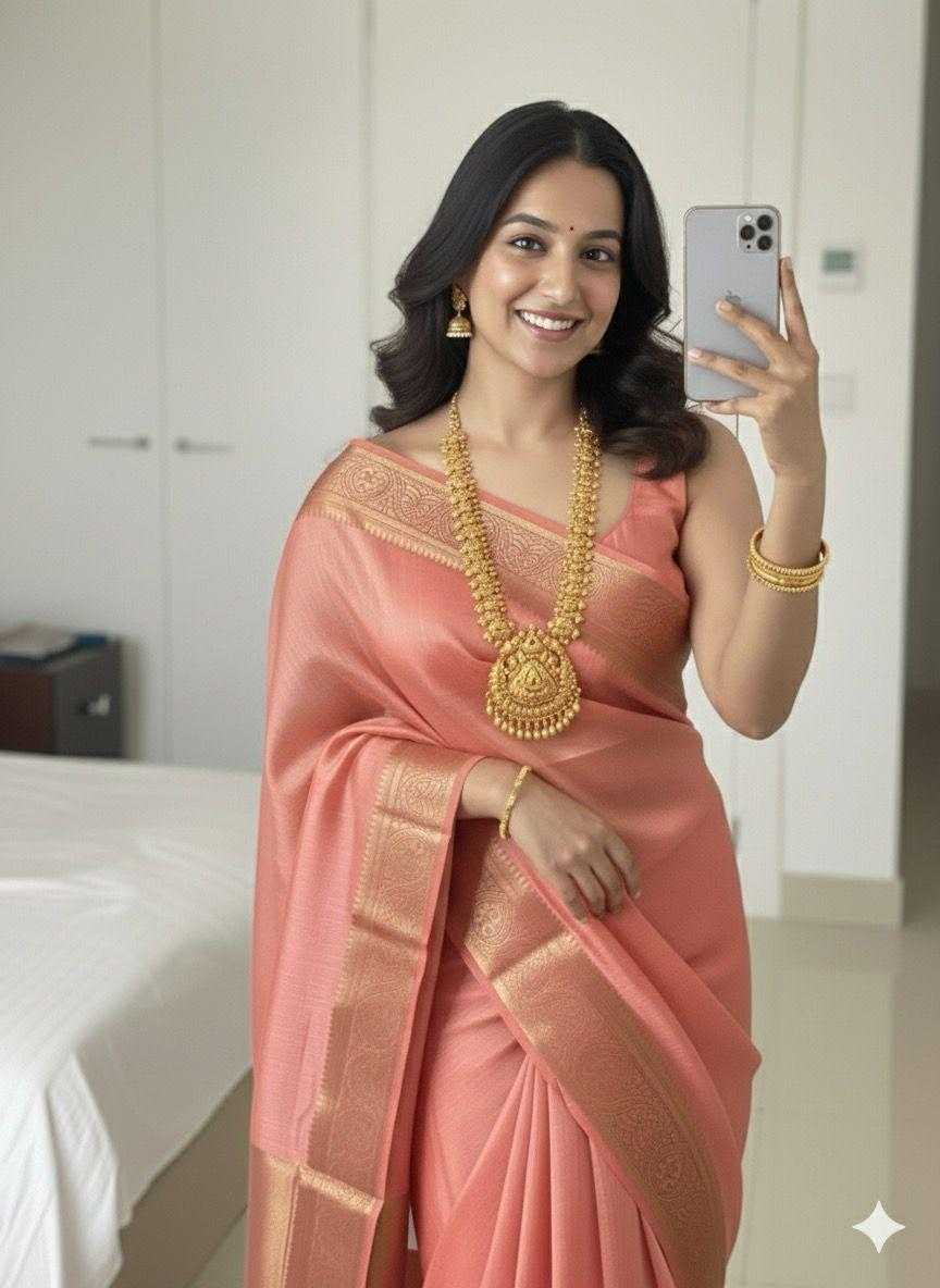 Cool Space Silk Zari Border Saree