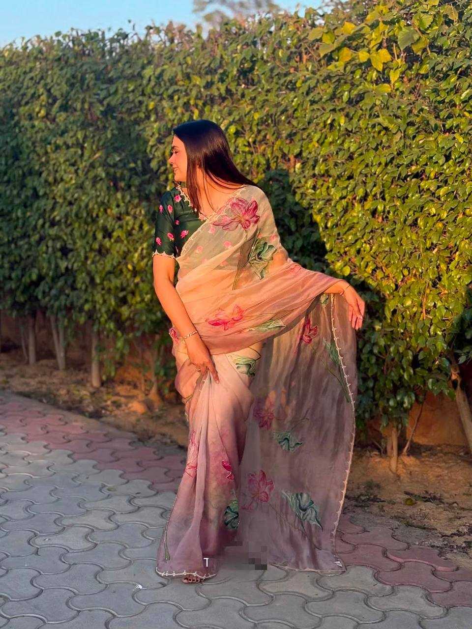 Tabby Silk Designer Saree