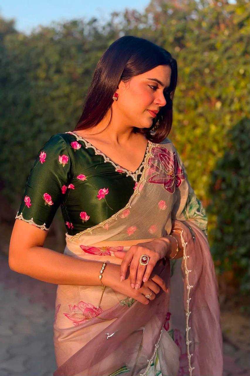 Tabby Silk Designer Saree