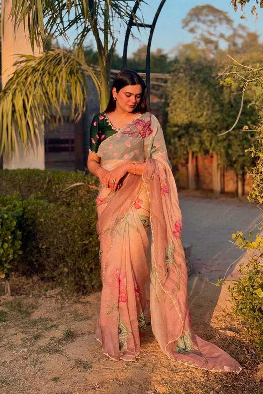 Tabby Silk Designer Saree