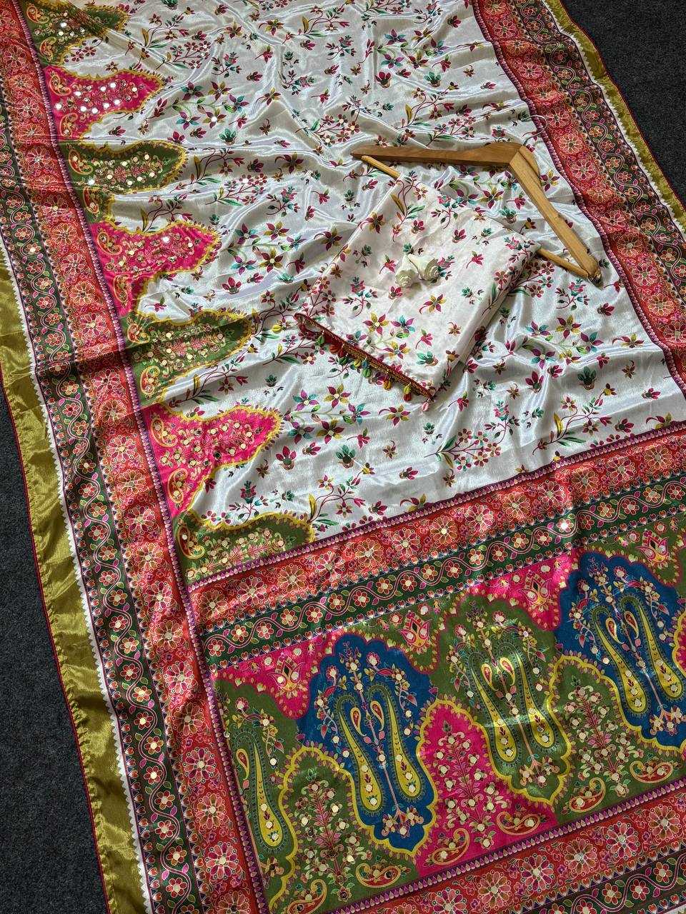 Crepe Silk Designer Saree
