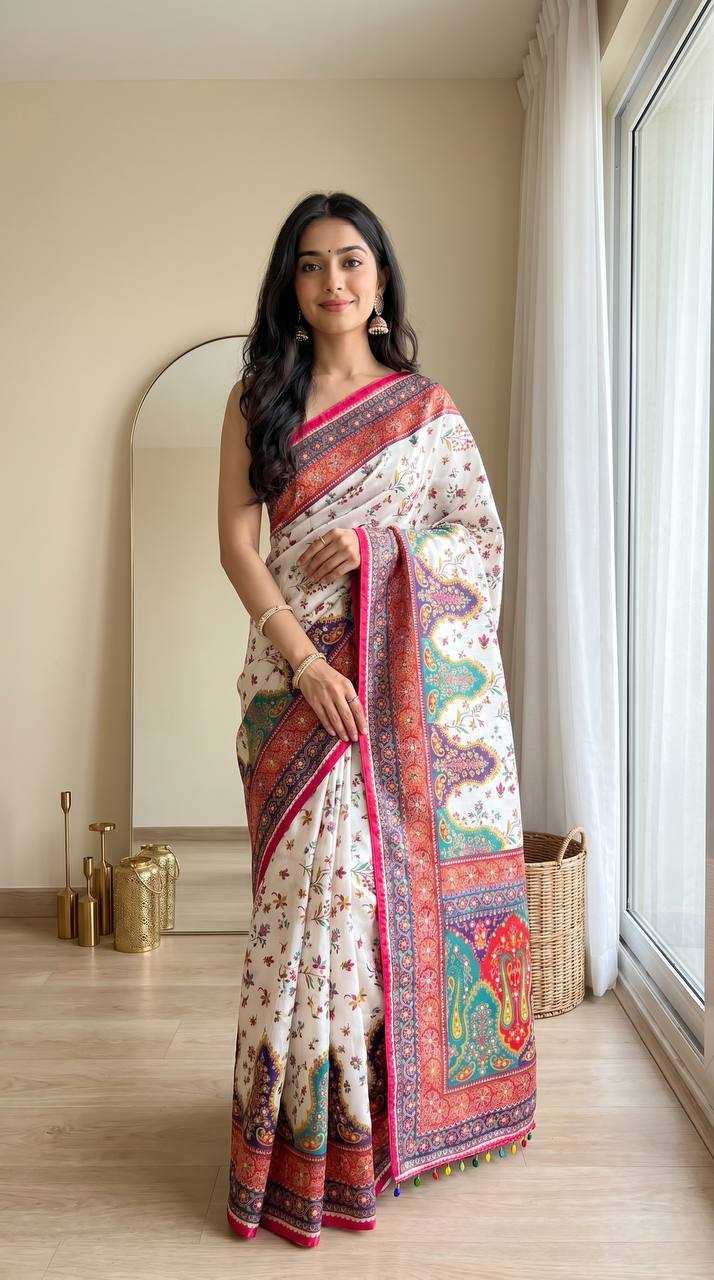 Crepe Silk Designer Saree