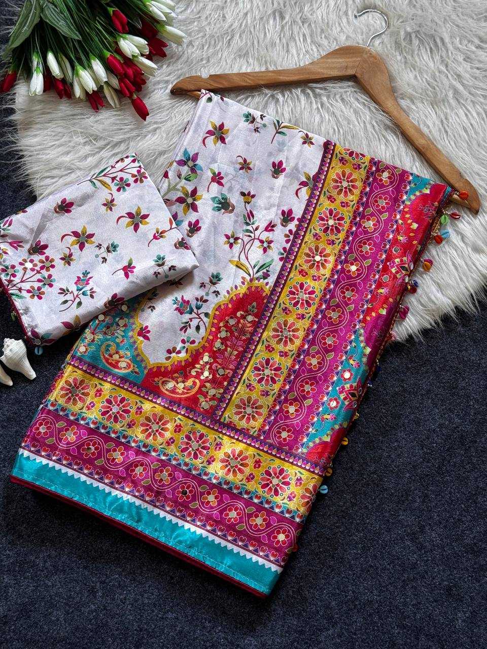 Crepe Silk Designer Saree