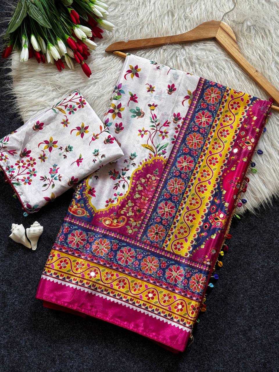 Crepe Silk Designer Saree