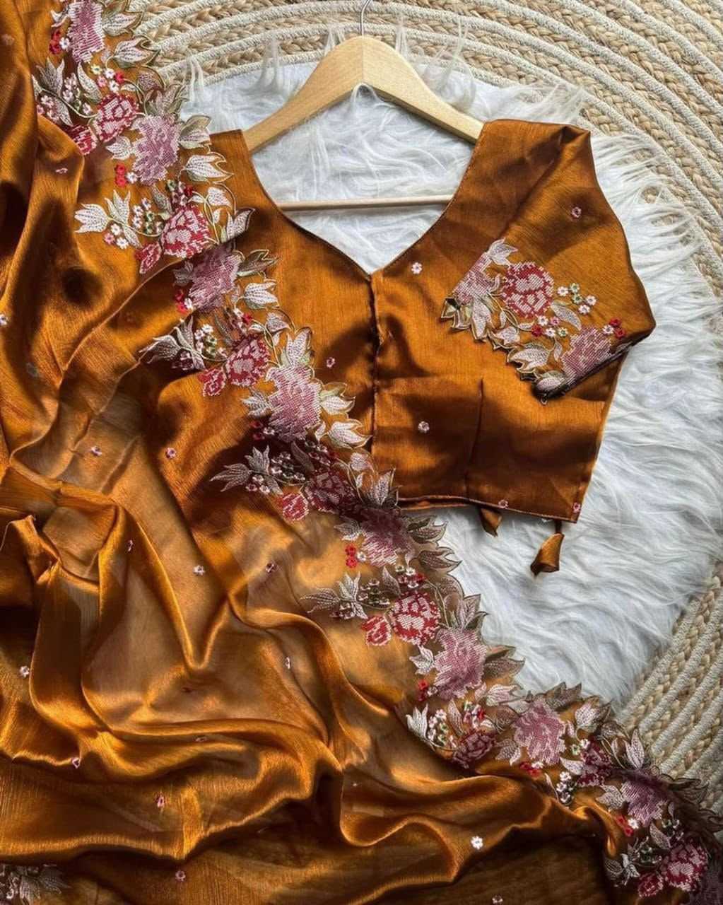 CUT Silk Designer Saree