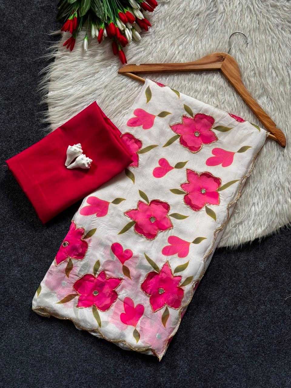 CUT Tabby Silk Printed Saree