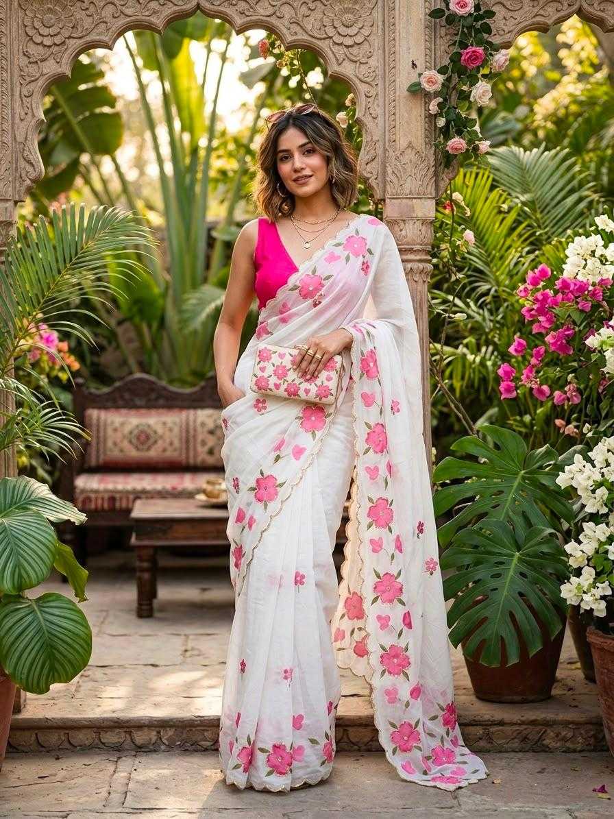 CUT Tabby Silk Printed Saree
