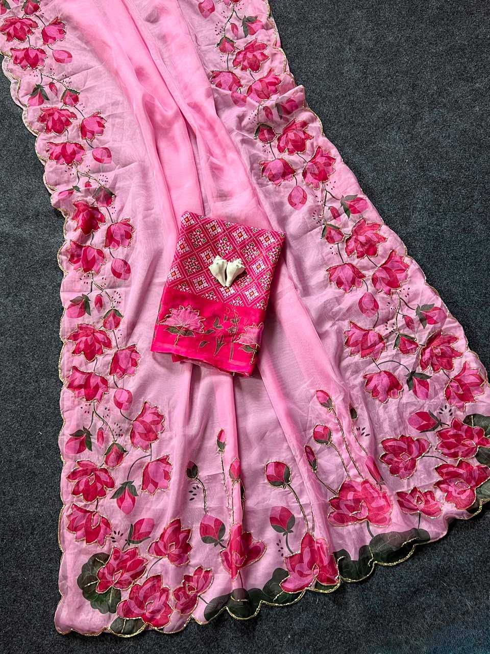 Tabby Silk Printed Saree