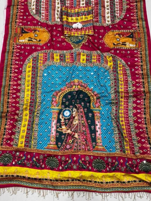 Dal Crepe Silk Designer Saree