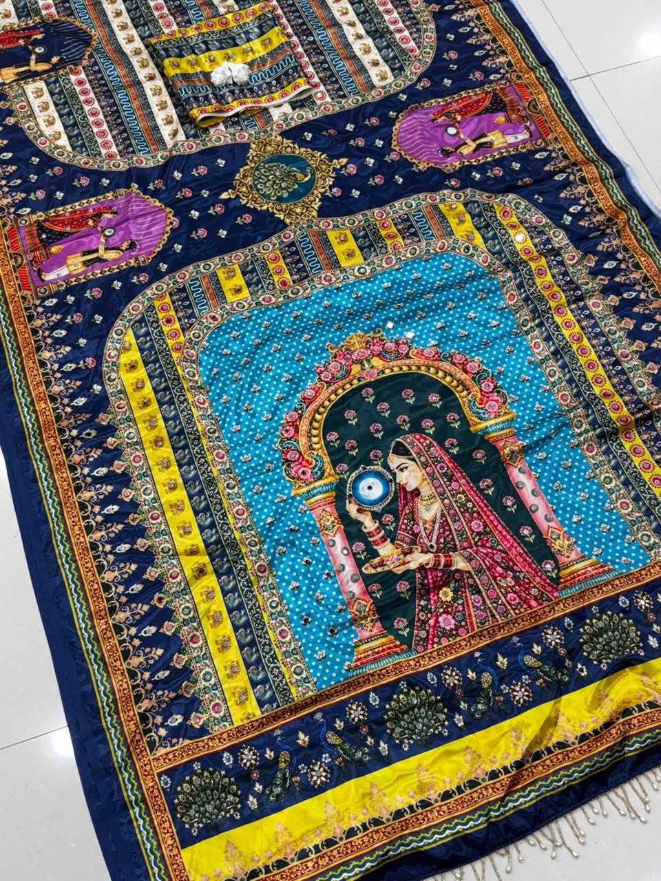 Dal Crepe Silk Designer Saree