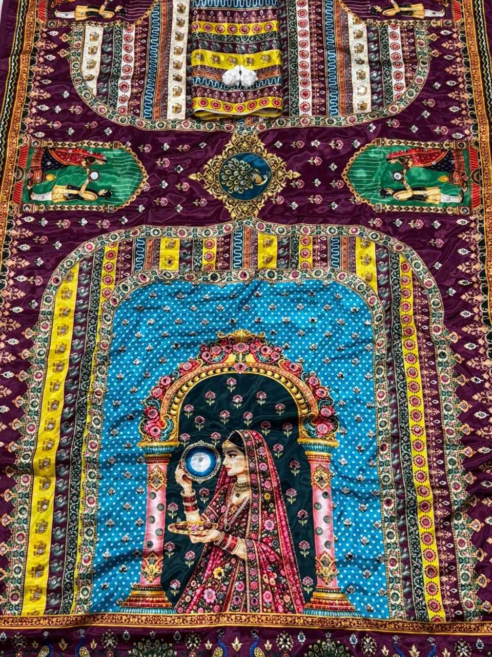 Dal Crepe Silk Designer Saree