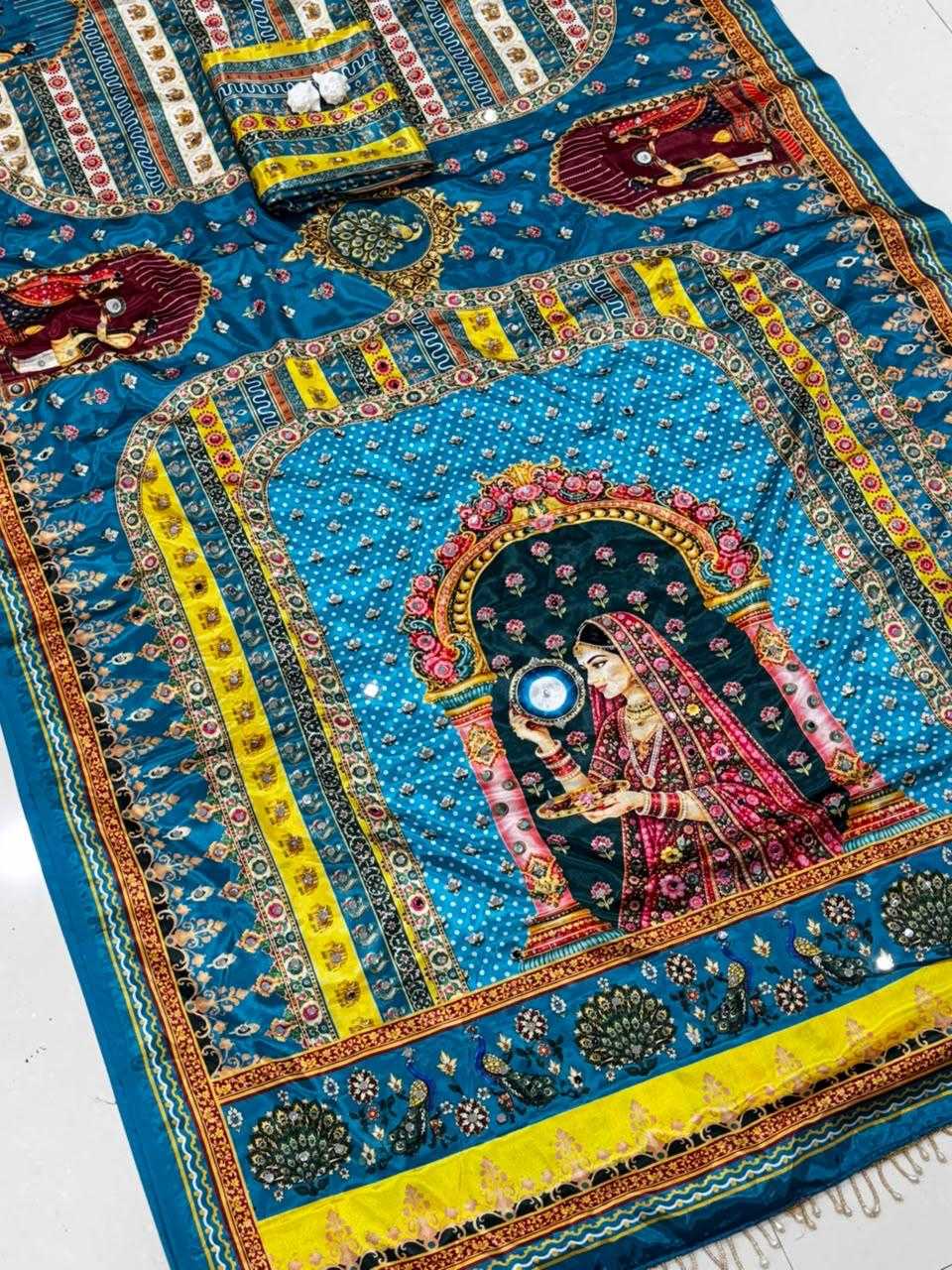 Dal Crepe Silk Designer Saree