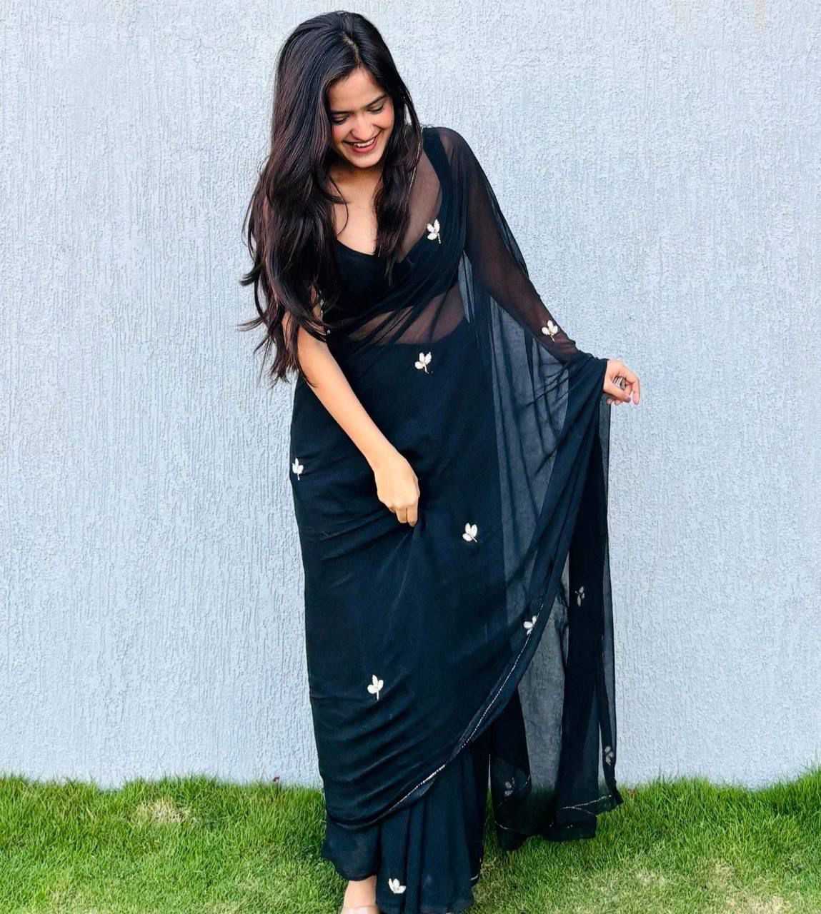 DIN Georgette Saree