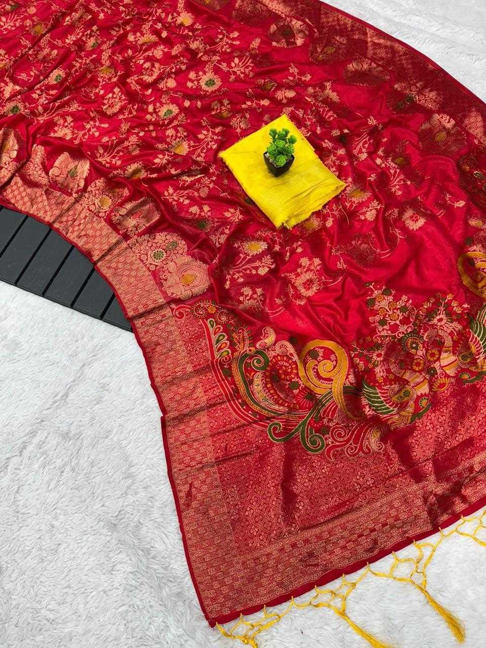 Dolla Dola Silk Designer Saree in Yellow