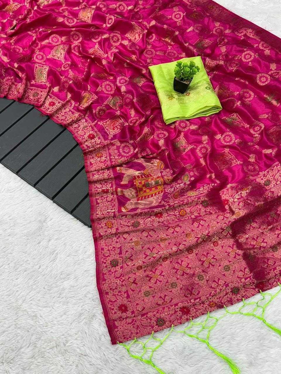 Dolla Dola Silk Designer Saree in Yellow