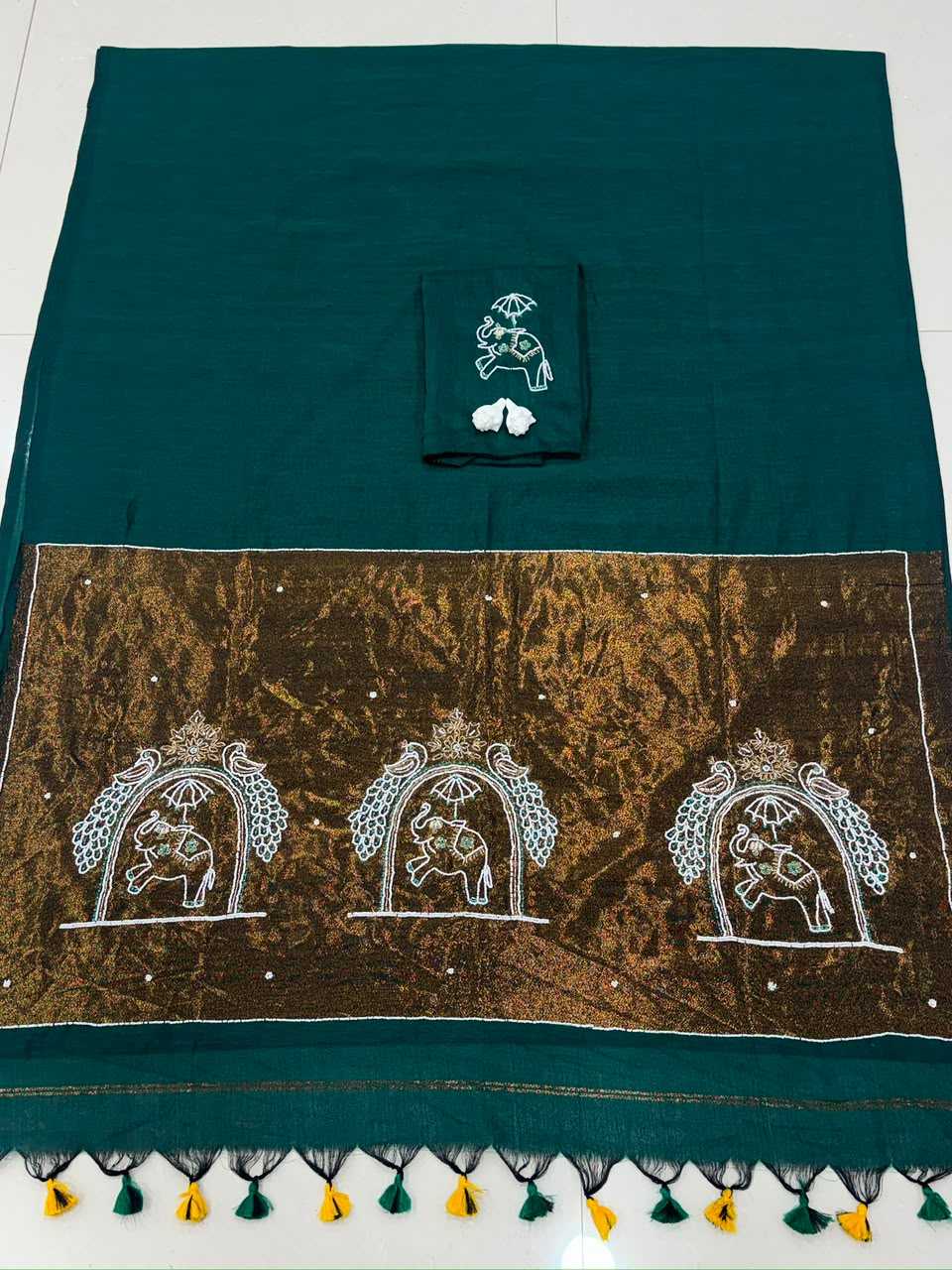 Elep Pure Cotton Designer Saree
