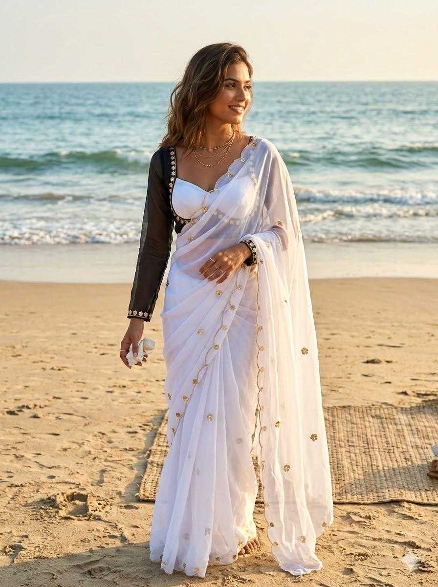 Faux Georgette Designer Saree