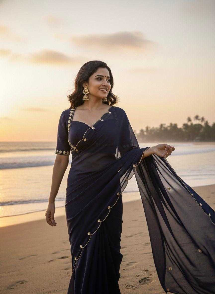 Faux Georgette Designer Saree