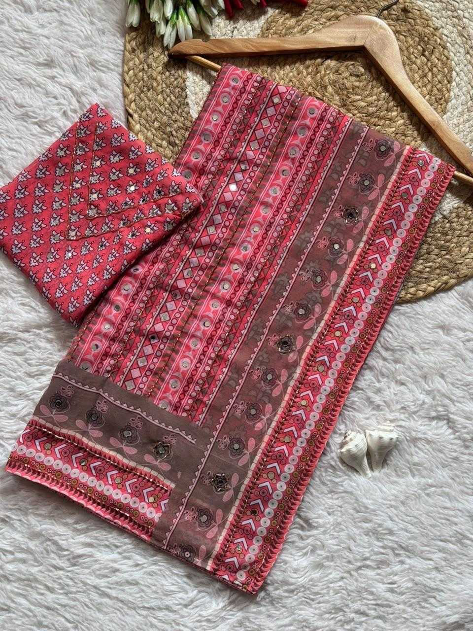 Fox Faux Georgette Saree