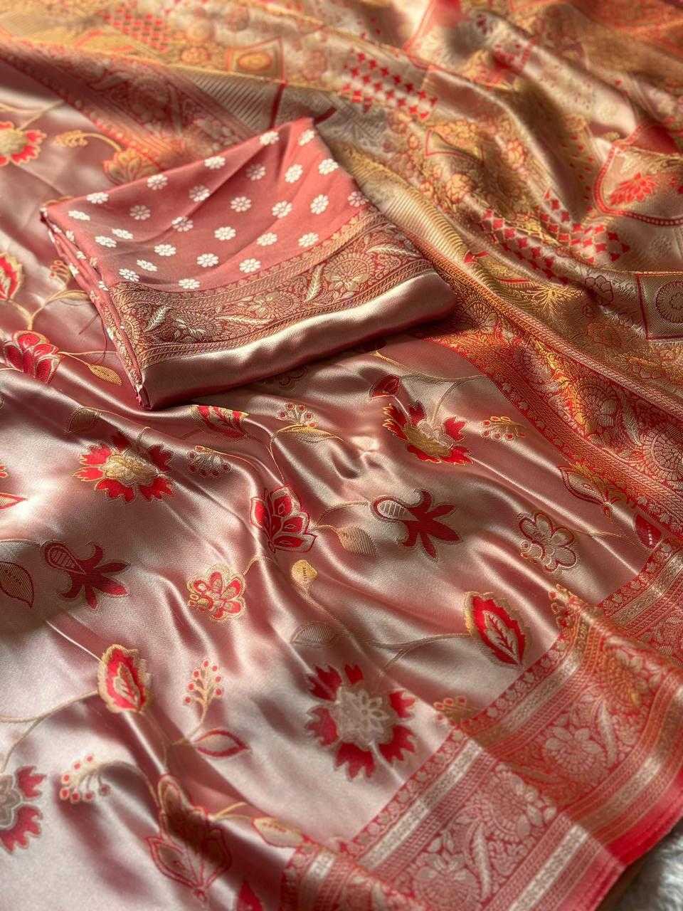 ICH Satin Silk Designer Saree
