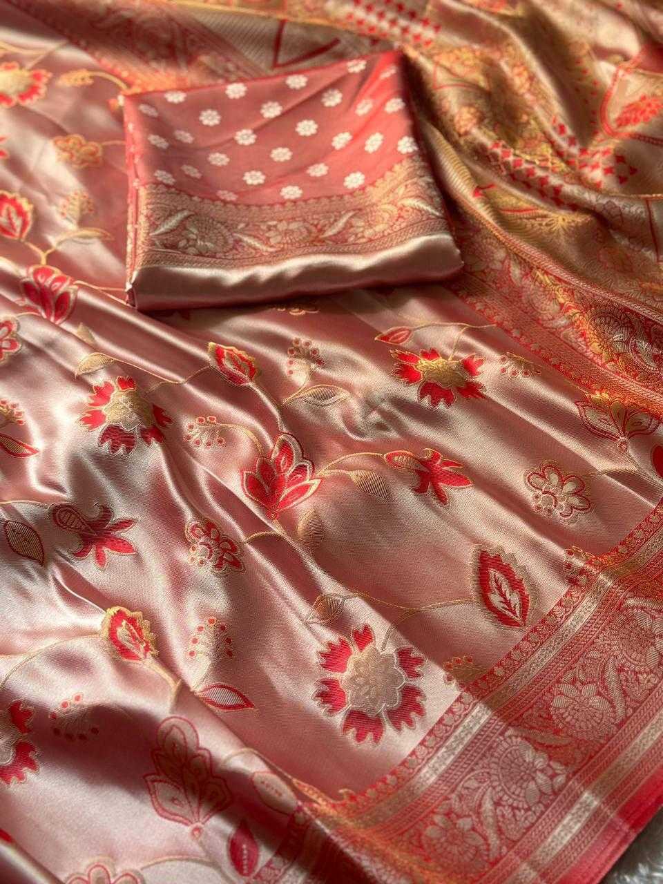 ICH Satin Silk Designer Saree